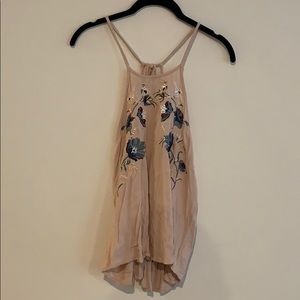 AEO Floral top with adjustable ties